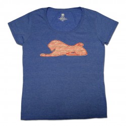 Women's Powder Blue T-Shirt with Reigning Lion