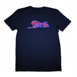 Men's Navy Blue T-Shirt with Red and Blue Lionize