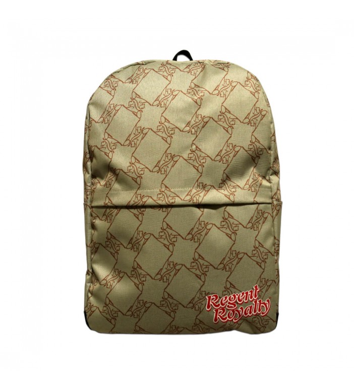 Cream Lion Pattern Backpack