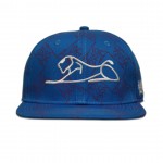 Blue White Lion Snapback Adjustable Hat