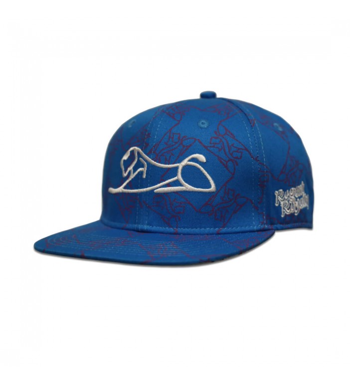 Blue White Lion Snapback Adjustable Hat