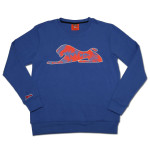 Red Lionize on Blue Sweatshirt