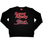Crimson Logo on Black Sweatshirt