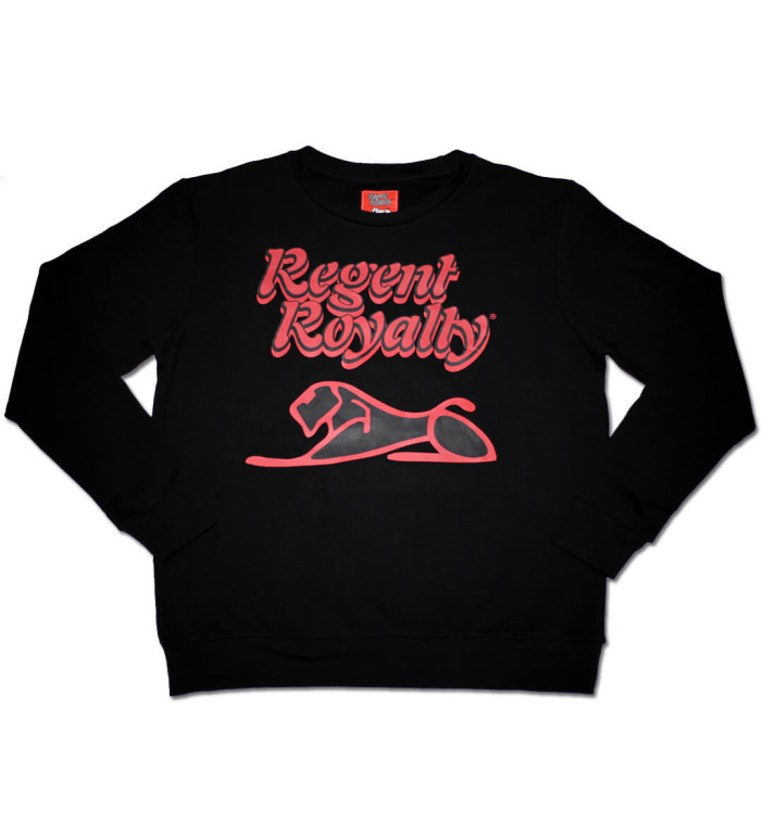 Crimson Logo on Black Sweatshirt