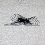 Women's Gray T-Shirt with Lion Silhouettes