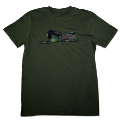 Men's Army Camouflage Lion T-Shirt