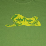 Men's Lime Green T-Shirt with Green Lionize