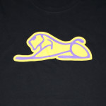 Men's Black T-Shirt with Yellow Lion