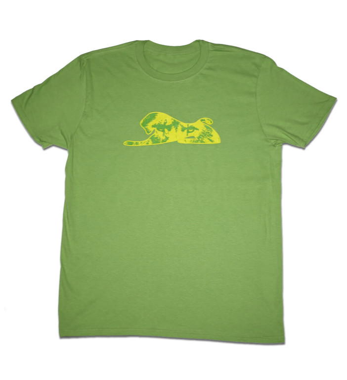 Men's Lime Green T-Shirt with Green Lionize