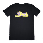 Men's Black T-Shirt with Yellow Lion