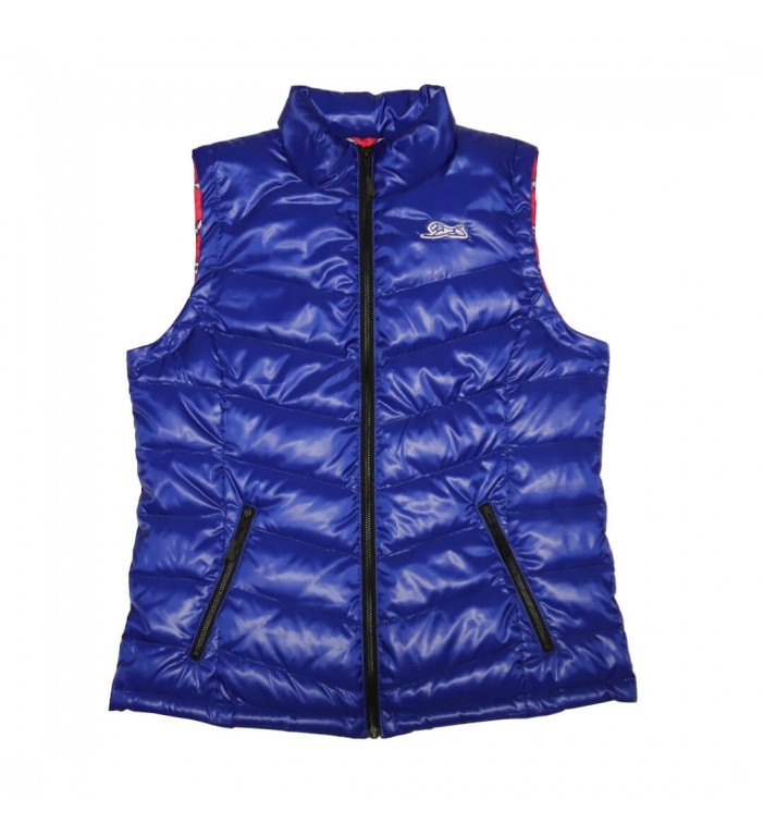 Women's Blue Puffy Vest