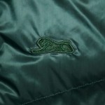 Women's Green Puffy Vest with Hood